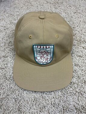 NWOT Prana Gazin patch hat tan